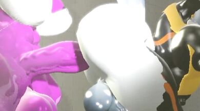 Rainbow-colored Lesbian Love in a Nude Beach - Amy, Wave and Tangle 3-B