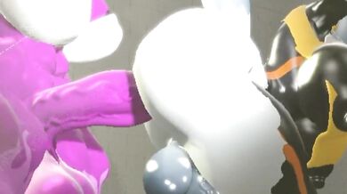 Rainbow-colored Lesbian Love in a Nude Beach - Amy, Wave and Tangle 3-B