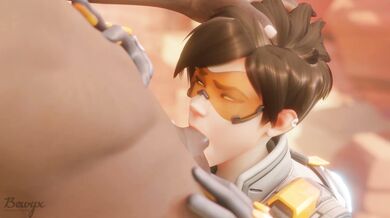 Tracer's Naughty Debt Fulfilled by Bewyx and CinderDryadVA