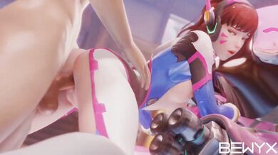 Rampant Revenge: D.Va Gets F*cked Raw by BWC and Bewyx