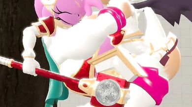 The Naughty Adventure of Silver Tilver, a Paladin with Amy and Were Rouge