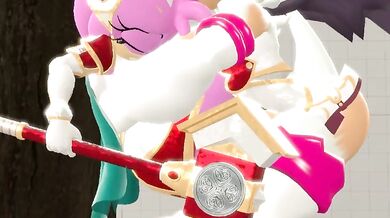 The Naughty Adventure of Silver Tilver, a Paladin with Amy and Were Rouge