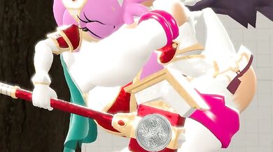 The Naughty Adventure of Silver Tilver, a Paladin with Amy and Were Rouge