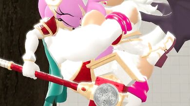 The Naughty Adventure of Silver Tilver, a Paladin with Amy and Were Rouge