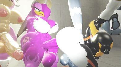 Three's Company - Amy, Wave and Tangle Fuck Fest!