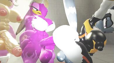 Three's Company - Amy, Wave and Tangle Fuck Fest!