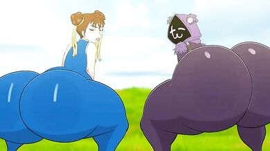 Ass-Tron: Chun Li and Raven - Team Leader's Fierce Threesome