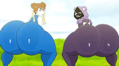 Ass-Tron: Chun Li and Raven - Team Leader's Fierce Threesome