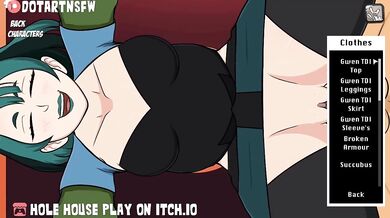 Gwen's Full Throttle Gapemania in the Doggy Position at the Hole House