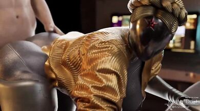 Tight Ass Ballerina Robot Gets Bent Over