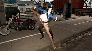 Medusa Gets Fucked by the Police in Public Sex Scene #3