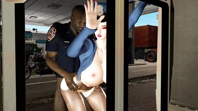 Medusa Gets Fucked by the Police in Public Sex Scene #3