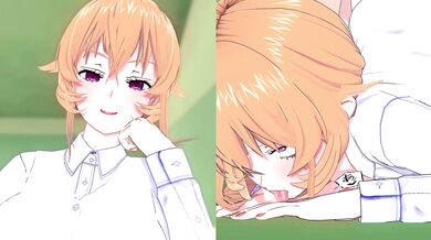 Sexy Chef Erika Nakiri in Shorts: [Explicit Scene] from Shokugeki no Soma!