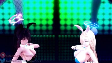 LUV-O-RAGE: Karin and Asuna's R-18 MMD Reverse Ra*pe Adventure