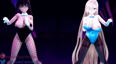 LUV-O-RAGE: Karin and Asuna's R-18 MMD Reverse Ra*pe Adventure