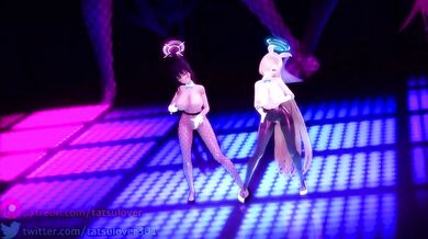 LUV-O-RAGE: Karin and Asuna's R-18 MMD Reverse Ra*pe Adventure