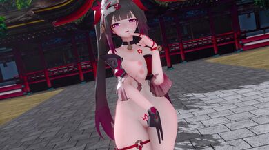 'A Geeky Girl and Her Linux DX-2404 Small Laptop Have a Sexy Encounter'