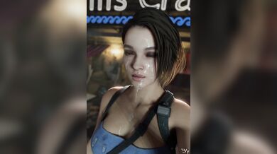 Jill Valentine gets her face fucked
