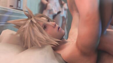 Submissive Cloud Endures Hardcore Domination from Tifa and Aerith in a Wild Threesome