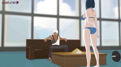 Hinata and Darui's Lewd Encounter: Tempting the New Raikage with Sexual Favors