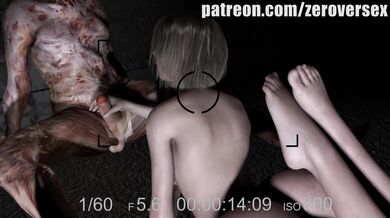 Graveyard Shift: Ashley's Perky Boobs vs Zombie Cocks