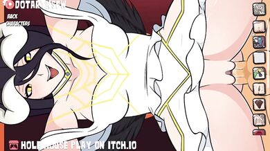 - Deep Throat Hentai Porn: Albedo's Nasty Succubus Anal Fucked from Behind, Cum Filled Facial Ending