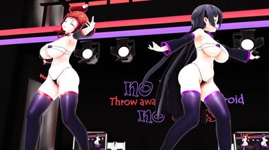 Tits n' Honey: YuiGiri and Tae's Dance Hall Domination with Tit-Fucking and Handjobs