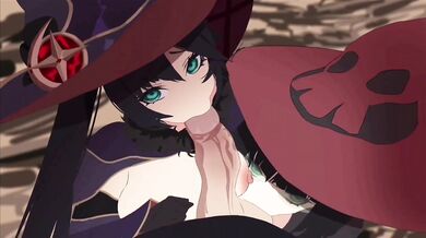 In the bedroom of Mona and Ino, Angel arrives to seduce her new boss and lover with her charms.