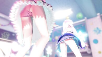 MILF Lulu and Lize Helesta Suzuhara Dancehall Strip Tease Scene from Porn Movie