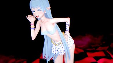Tempting Elise's Sensual Striptease Show