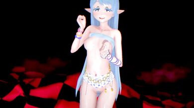 Tempting Elise's Sensual Striptease Show
