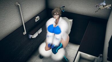 Splashing & Squirting in the Shower Stall - Mei's Frontal Attack