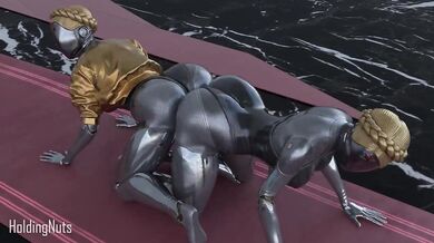 Lesbian Ballerina Twins Pleasure Themselves with Dildos in Intricate Choreography