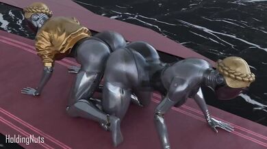 Lesbian Ballerina Twins Pleasure Themselves with Dildos in Intricate Choreography