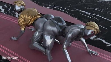 Lesbian Ballerina Twins Pleasure Themselves with Dildos in Intricate Choreography