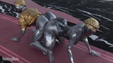 Lesbian Ballerina Twins Pleasure Themselves with Dildos in Intricate Choreography