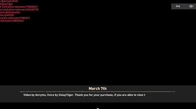 The March 7th Nymphomaniac