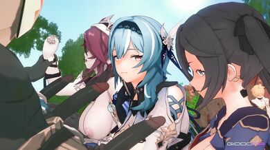 'Mona, Megistus and Eula Lawrence Love Play with Rosaria'