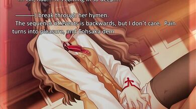 Fate Stay Night [Realta Nua] Rin's Lewd Scene 2 (Uncensored English Dub)