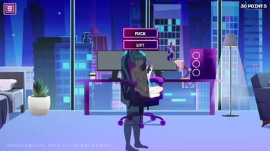 Horny Nightgamer Gets Naked in the Hot Summer Night