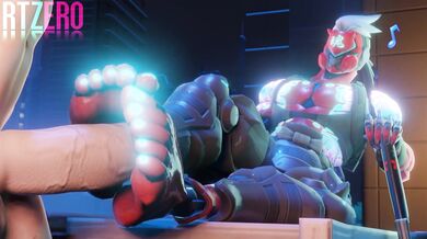 'Hentai Overwatch Genji Giving Footjob'