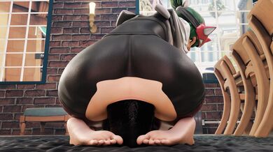 Kiriko's Equine Penis Sits on a Tushie Throne [Bonus Scene Included]