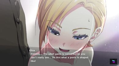Gorgeous Eliza Bond gets tied up and for*ced to service her master in a sexy hentai scene.