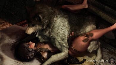 Sexy Husky Banging in Bed