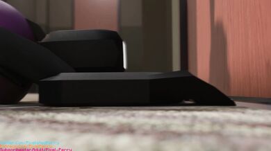 Liz's Routine Part 3 [Pixel Perry]: A depraved MILF, Liz, engages in a filthy masturbation session that includes using a dildo and anal beads.