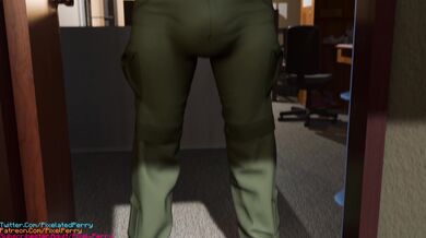 Liz's Routine Part 3 [Pixel Perry]: A depraved MILF, Liz, engages in a filthy masturbation session that includes using a dildo and anal beads.