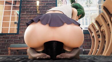 Stable Slut Gets Fucked by Big Horse Dick While Wearing a Skirt and Assless Chaps