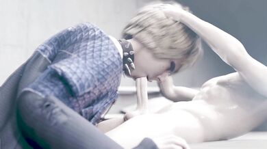 'Mistress Misty takes a passionate and deep throated blowjob from her submissive slave (disboidudelz)'