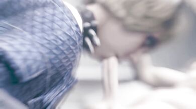 'Mistress Misty takes a passionate and deep throated blowjob from her submissive slave (disboidudelz)'