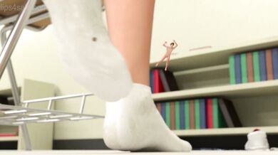Professor's Giant Feet Punish Naughty Students in the BRAT Classroom